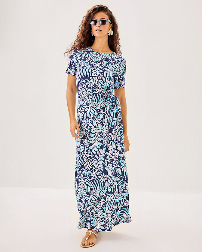 Lilly Pulitzer Chace Maxi Dress - Sapphire Pool Summer Shorelines