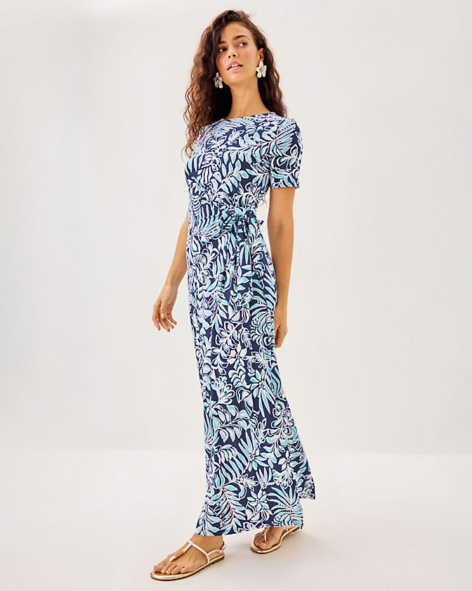 Lilly Pulitzer Chace Maxi Dress - Sapphire Pool Summer Shorelines Lilly Pulitzer Chace Maxi Dress - Sapphire Pool Summer Shorelines