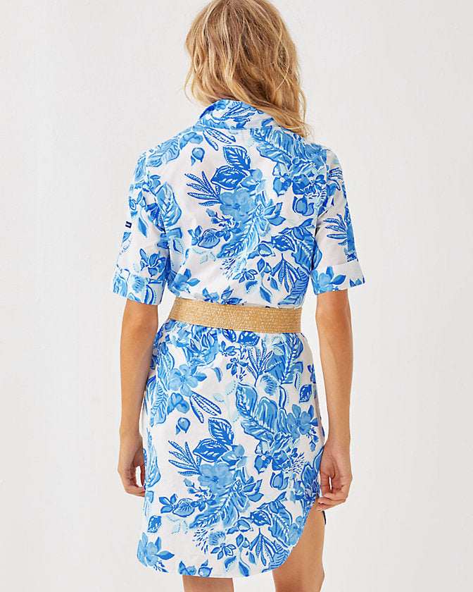 Lilly Pulitzer x Saint James Leonie Shirt Dress - Azure SOLEIL Lilly Pulitzer x Saint James Leonie Shirt Dress - Azure SOLEIL