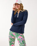 Lilly Pulitzer UPF 50+ Luxletic Frida Half Zip Polo - Low Tide Navy