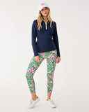 Lilly Pulitzer UPF 50+ Luxletic Frida Half Zip Polo - Low Tide Navy