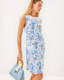 Lilly Pulitzer Anabelle Stretch Shift Dress - Resort White Barefoot Beachcombers