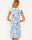 Lilly Pulitzer Anabelle Stretch Shift Dress - Resort White Barefoot Beachcombers