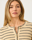 Lilly Pulitzer Maysen Cardigan - Heathered Wicker Tan Beachy Stripe