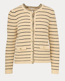 Lilly Pulitzer Maysen Cardigan - Heathered Wicker Tan Beachy Stripe