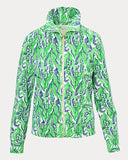 Lilly Pulitzer Eleni Zip-Up UPF 50+ - Putting Green Lilly of the Valley