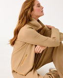 Lilly Pulitzer UPF 50+ Basque Full Zip Jacket - Heathered Iced Latte