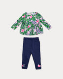 Lilly Pulitzer Hollee Infant Tunic & Legging Set - Conch Shell Pink Roaring with Joy