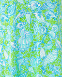 Lilly Pulitzer Cody Short Sleeve Dress - Day Dream Blue Throw Me A Line