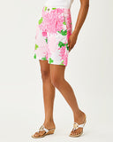 Lilly Pulitzer 9" Arametta Stretch Short - Resort White Lil Go With the Flow