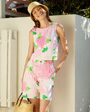 Lilly Pulitzer 9" Arametta Stretch Short - Resort White Lil Go With the Flow