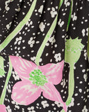 Lilly Pulitzer Elsa Silk Top - Onyx Blushing Blooms