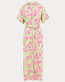 Lilly Pulitzer UPF 50+ McKennon Maxi Shirtdress - Pistachio Macaron Alina
