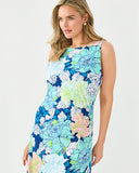 Lilly Pulitzer Carolita Maxi Dress - Starlight Navy Tennessees Hibiscus