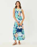 Lilly Pulitzer Carolita Maxi Dress - Starlight Navy Tennessees Hibiscus