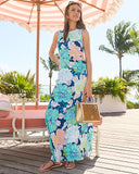 Lilly Pulitzer Carolita Maxi Dress - Starlight Navy Tennessees Hibiscus