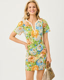 Lilly Pulitzer Minerva Short Sleeve Stretch Shift Dress - Rutabaga Sympeony