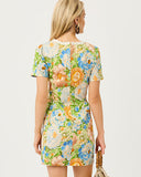 Lilly Pulitzer Minerva Short Sleeve Stretch Shift Dress - Rutabaga Sympeony