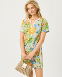 Lilly Pulitzer Minerva Short Sleeve Stretch Shift Dress - Rutabaga Sympeony