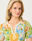 Lilly Pulitzer Minerva Short Sleeve Stretch Shift Dress - Rutabaga Sympeony