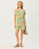 Lilly Pulitzer Minerva Short Sleeve Stretch Shift Dress - Rutabaga Sympeony