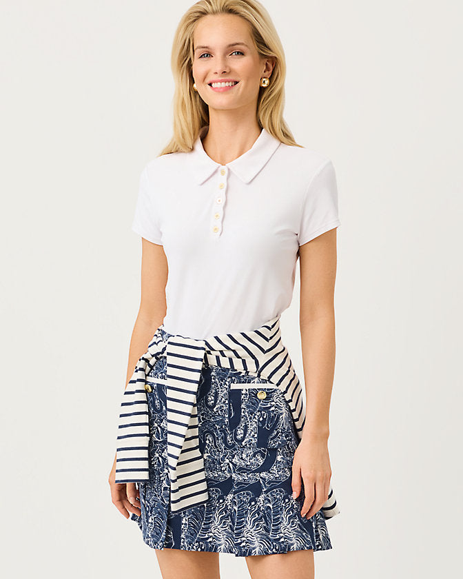 Lilly Pulitzer UPF 50+ Luxletic Luisa Skort - Low Tide Navy Lil Palm Prowl Golf