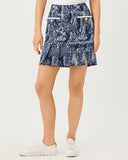 Lilly Pulitzer UPF 50+ Luxletic Luisa Skort - Low Tide Navy Lil Palm Prowl Golf