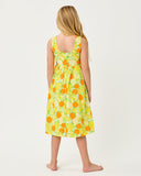 Lilly Pulitzer Girls Mini Daisey Midi Dress - Island Palm Zesty