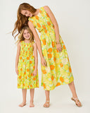 Lilly Pulitzer Girls Mini Daisey Midi Dress - Island Palm Zesty