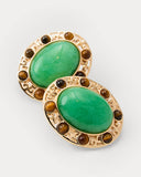 Lilly Pulitzer Via Palm Earrings - Chateau Green