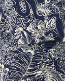 Lilly Pulitzer Alma Midi Dress UPF 50+ - Low Tide Navy Palm Prowl