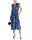 Vineyard Vines Women's Flutter Sleeve Maxi Dress - Camila Navy