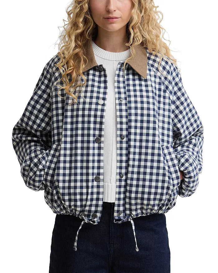 Barbour Ovingham Casual Jacket - Navy/Neutral Gingham