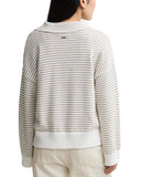 Barbour Aylesby Striped Collared Knit Jumper - Cloud/Sand Stripe