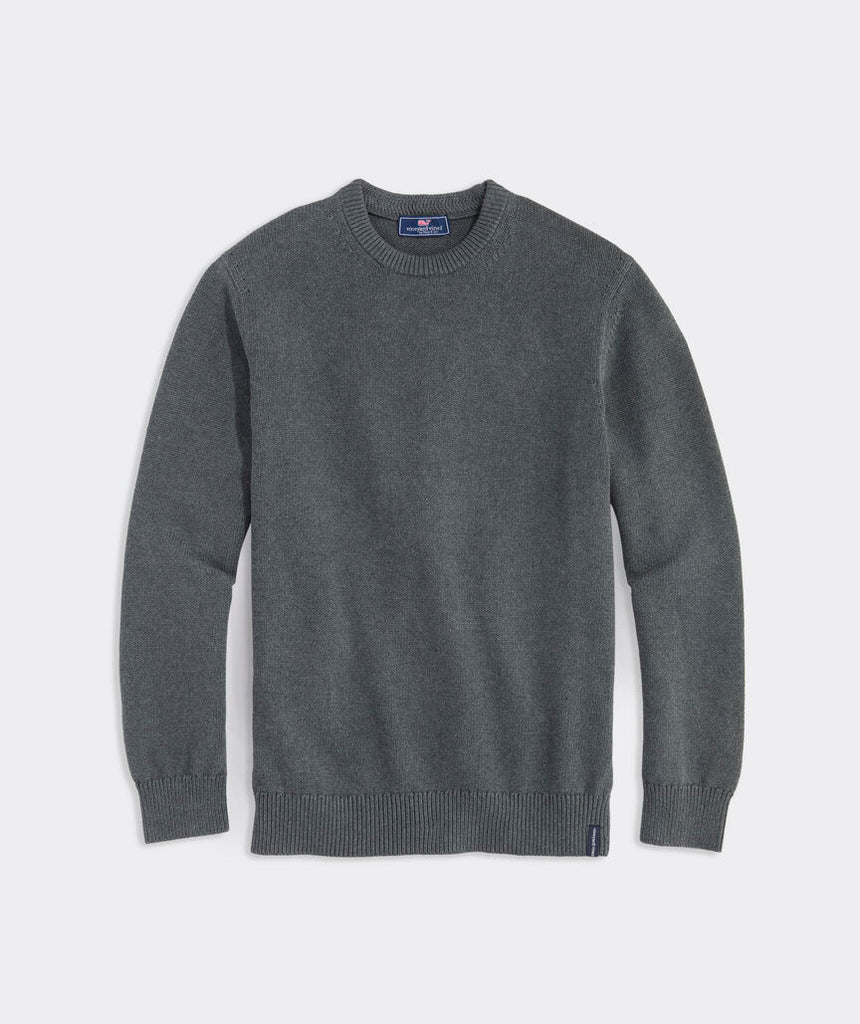 Vineyard vines Men's Cotton Crewneck Sweater - Charcoal Heather