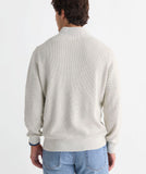 Vineyard Vines Men's Garment-Dyed Beach Waffle Quarter-Zip - Stone