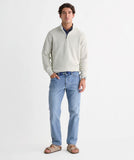 Vineyard Vines Men's Garment-Dyed Beach Waffle Quarter-Zip - Stone