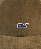 Vineyard Vines Corduroy Whale Logo Baseball Hat - Forest Green