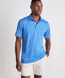 Vineyard Vines Men's Bradley Stripe Sankaty Polo - Ocean Breeze/Tide Blue