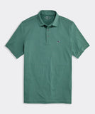 Vineyard Vines Men's Performance Bradley Stripe Sankaty Polo - Olive/Back Nine Green