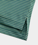 Vineyard Vines Men's Performance Bradley Stripe Sankaty Polo - Olive/Back Nine Green