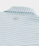 Vineyard Vines Men's Tri- Color Bradley Stripe Sankaty Polo - Stpe Wht / I / O Brz