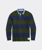 Vineyard Vines Men's Striped Cotton Rugby Shirt - Forest Olive