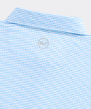 Vineyard Vines Men's Printed Sankaty Performance Polo - Micro Waves Ocean Breeze