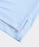 Vineyard Vines Men's Printed Sankaty Performance Polo - Micro Waves Ocean Breeze