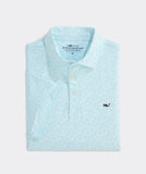 Vineyard Vines Men's Printed Sankaty Performance Polo - Pain Killer Turqs