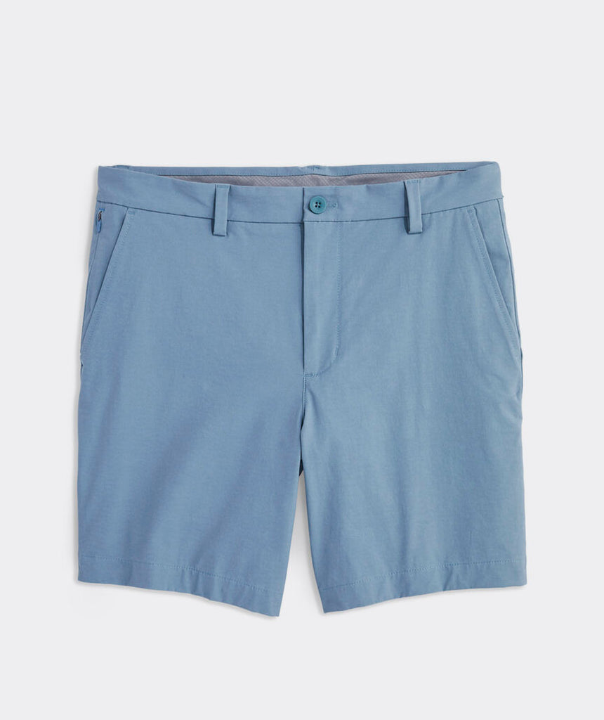 Vineyard Vines Men's 7 Inch On-The-Go Shorts - Smoke Blue