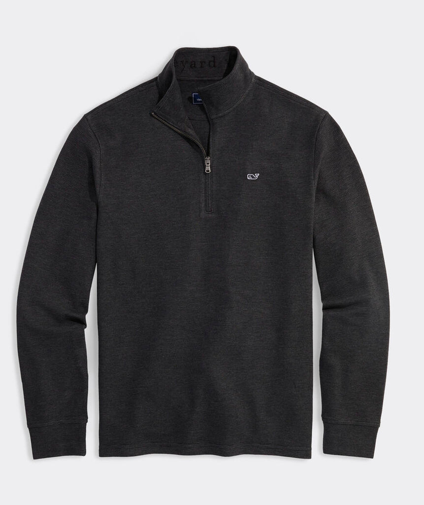 Vineyard Vines Men's Saltwater Quarter-Zip - Jet Black