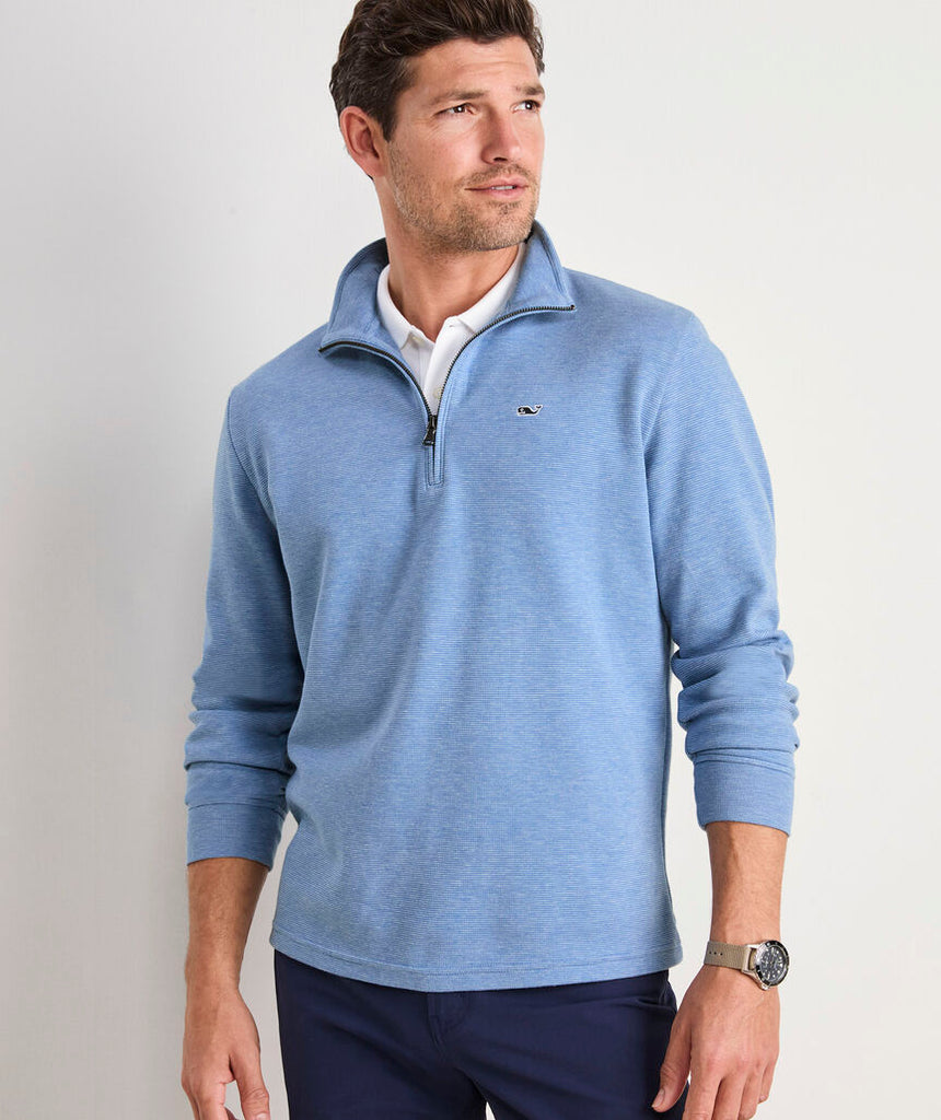 Vineyard Vines Men's Saltwater Quarter-Zip - Club Blue