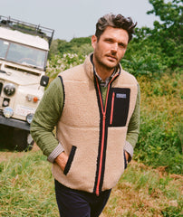 Vineyard Vines Men's Sherpa SuperShep™ Vest - Officer Khaki